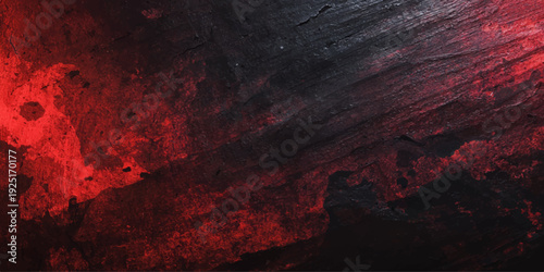 Ethereal Crimson Echoes: Abstract red and black textured background with blurred, flowing forms evoke a sense of mystery and depth.