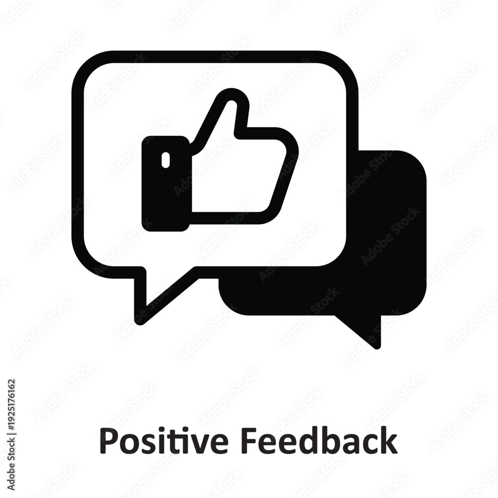 Obraz premium Positive Feedback Vector icon which can easily modify or edit