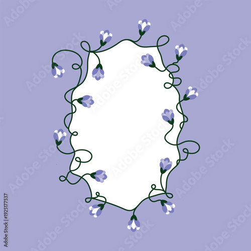 
An elegant floral frame. Borders and dividers, frames and branches. Hand-drawn herbs and leaves for a wedding invitation. Botanical rustic style with trendy plants.