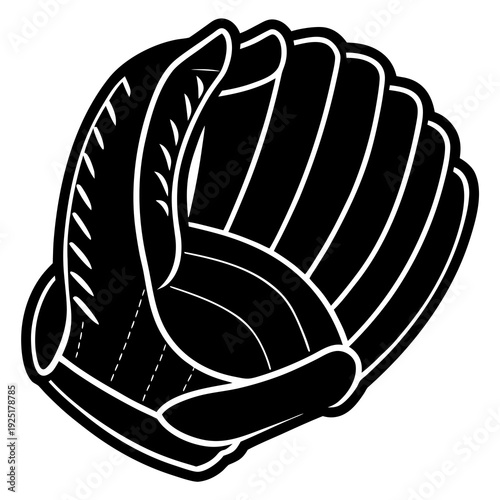 “Realistic Baseball Glove AI Graphic Design File for Microstock”