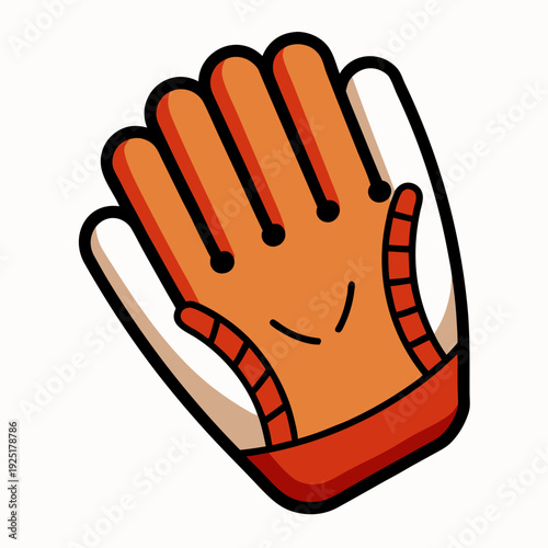 “Realistic Baseball Glove AI Graphic Design File for Microstock”