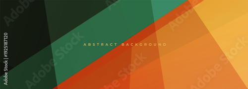 Green and orange diagonal layers create abstract background with overlapping planes, textured grain, warm contrast, directional flow and modern urban map aesthetic for editorial design.