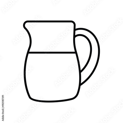 Milk Jug vector icon