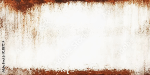 An antique brown grunge wall texture with a rough aged surface and a dirty vintage paint pattern framed by a distressed border design