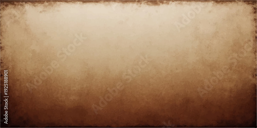 A blank vintage parchment texture featuring a stained brown grunge design and an aged antique paper frame backdrop for a retro book page art surface