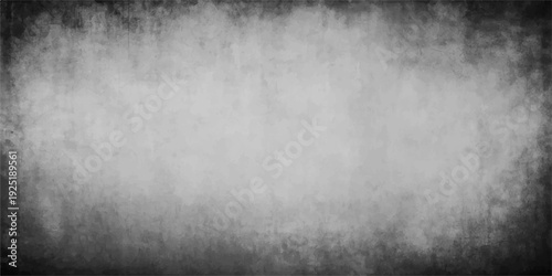 Dark aged grunge metal plate with a rough dirty texture and vintage gray concrete pattern on an old weathered surface