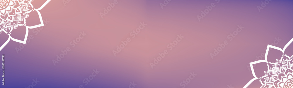 Fototapeta premium Round mandala on dreamy peach fuzz gradient background. Translucent mesh pattern in the form of a mandala. Mandala with floral patterns. Gradient background with round mandala, New Pattern gradient. M