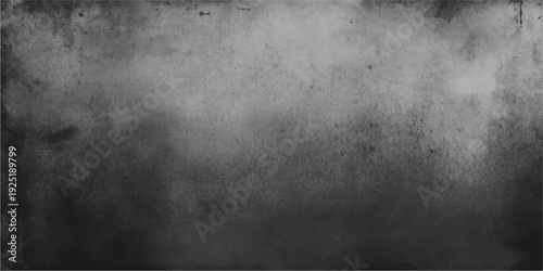 An aged dark grey grunge metal texture and vintage concrete wall backdrop with a dirty black textured pattern on a blank weathered surface