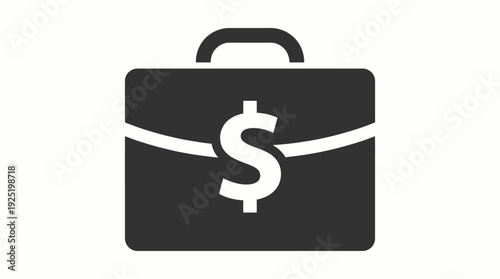 Briefcase Dollar Icon – Business & Finance Symbol