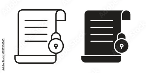 Code of conduct icon in a simple, black and white style.