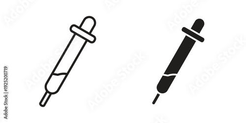 Color picker icon in a simple, black and white style.