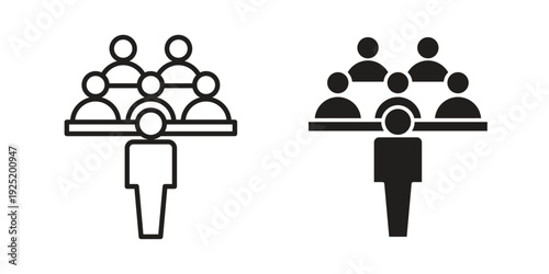 Committee icon in a simple, black and white style.