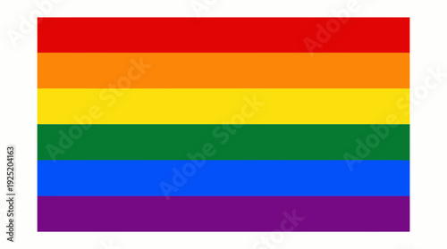 Rainbow Pride Flag Vector Illustration