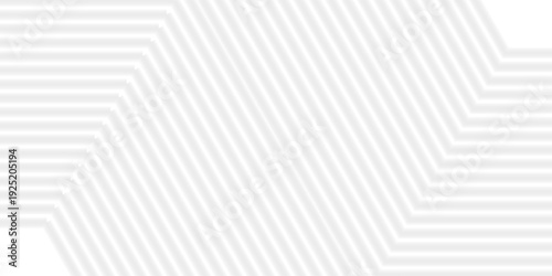 Abstract white geometric tunnel made of repeating hexagon outlines, creating a clean 3D depth illusion and futuristic corridor effect.