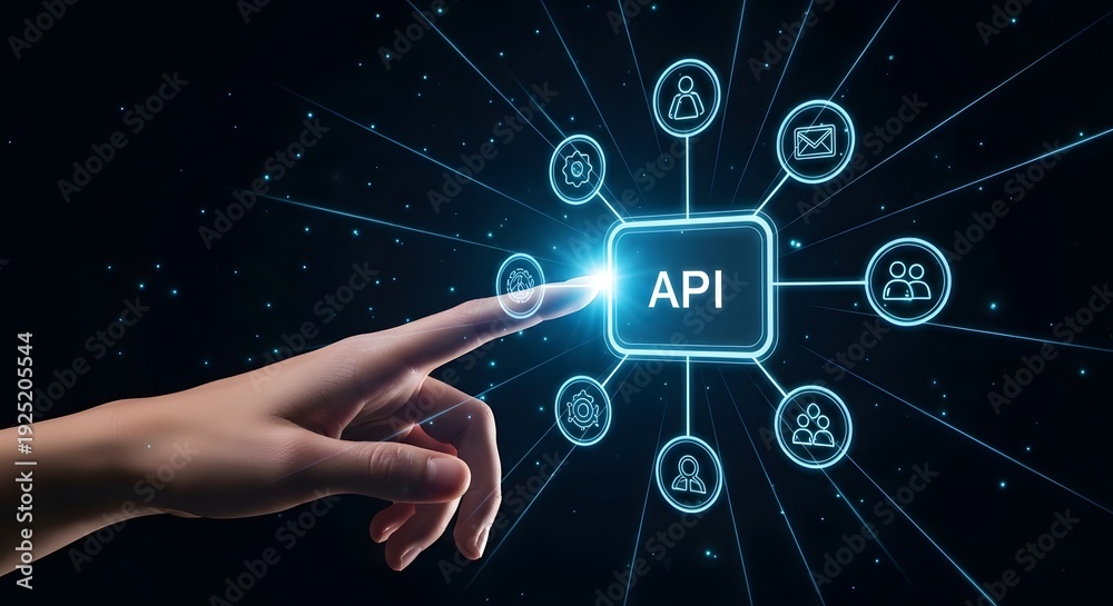 Obraz premium Unlocking seamless integration exploring the power of api technology