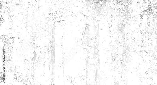 Weathered white wall texture with peeling paint and vertical streaks for a vintage backdrop. Vector