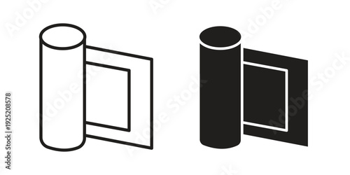Gauze icon in a simple, black and white style.