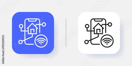 Artificial Intelligence UI Button Icon with Active and Inactive States – Modern SaaS Dashboard Interface Element