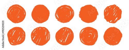 Colorful celebration dots. Cheerful doodle texture with lively party decoration elements. Animated confetti motif featuring vibrant orange circles for celebration themed invitations and greetings