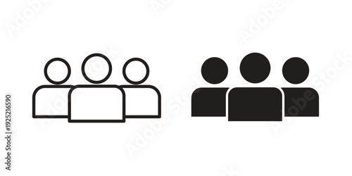 Population icon in a simple, black and white style.