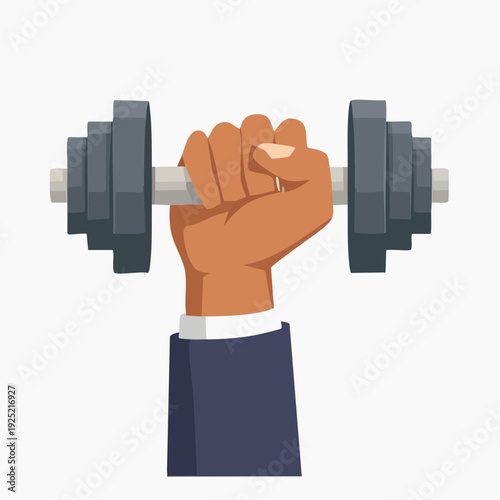 Main levant un haltère – illustration fitness et musculation