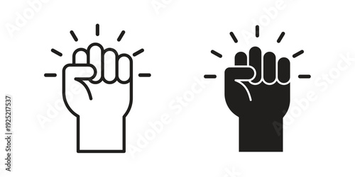 Rebellion icon in a simple, black and white style.