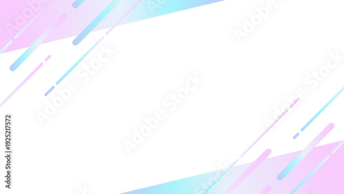 おしゃれなネオンカラーのフレーム素材 16:9サイズ