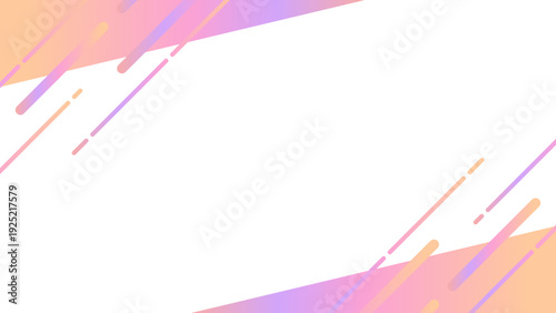 おしゃれなネオンカラーのフレーム素材 16:9サイズ