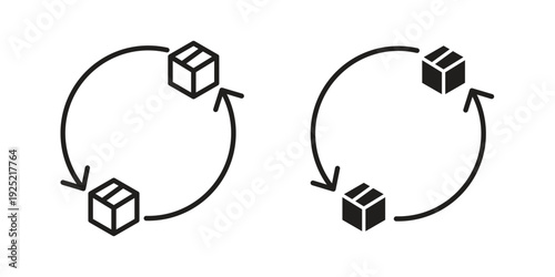 Replacement icon in a simple, black and white style.