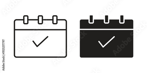 Reservation icon in a simple, black and white style.