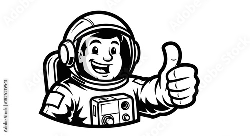 Astronaut Giving Thumbs Up Gesture 1.