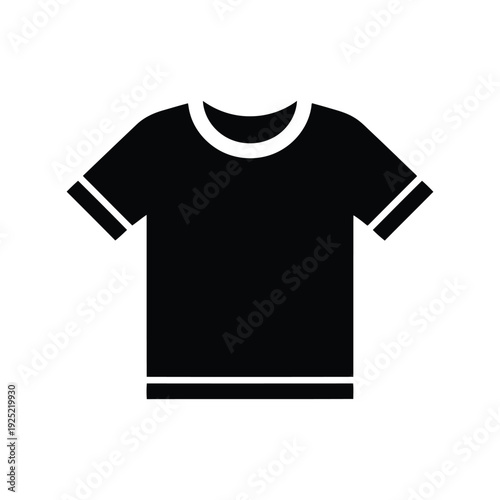 Black t shirt vector icon Vector