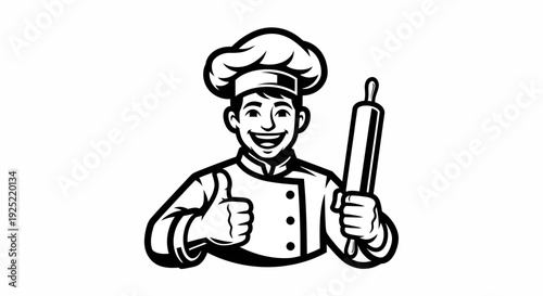 Male Baker Rollerboard Likely Experienced Professional.