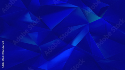 Εκτύπωση καμβά An abstract geometric composition consisting of overlapping crystalline shapes or sharp polygons