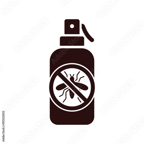 Vector icon of insect repellent spray with ant symbol Vector
