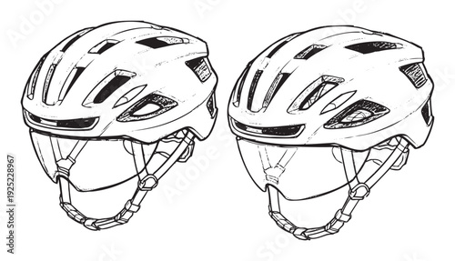 Professional cycling helmet designed for ultimate rider protection and comfort, perfect for promoting active outdoor sports, bike gear advertising, and athletic safety campaigns.
