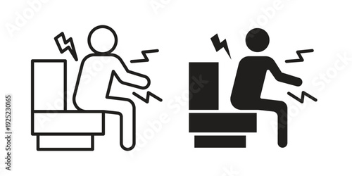 Diarrhea icon in a simple line art style. EPS10