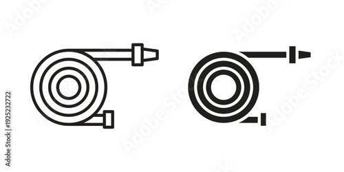 Hose icon in a simple line art style. EPS10