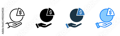 Equity icon multiple style 