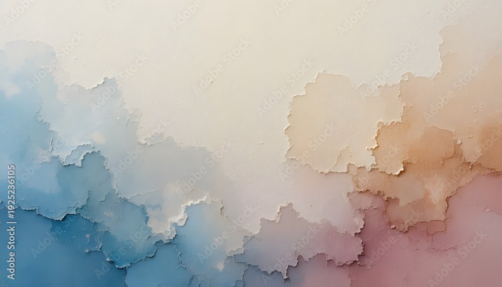 Obraz premium Abstract Watercolor Wash Background with Soft Blue and Warm Tones.