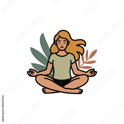 Healthy Lifestyle Yoga Concept