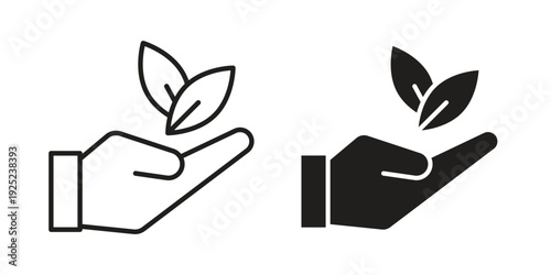 Environment icon outline vector set. icon vector isolated on white background. EPS 10