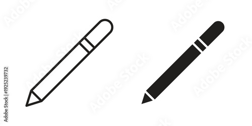 Eyeliner icon outline vector set. icon vector isolated on white background. EPS 10