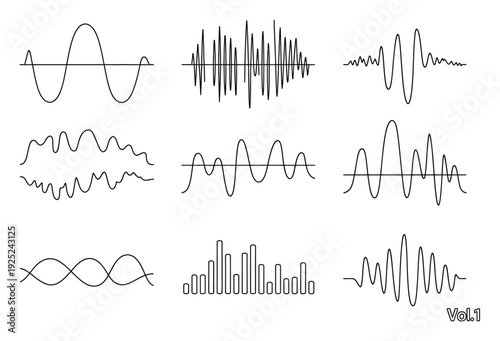 Collection of Diverse Sound Waveforms and Audio Visualizations