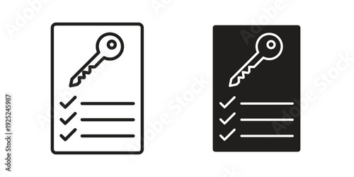 Key takeaway icon outline vector set. icon vector isolated on white background. EPS 10