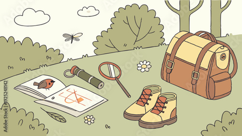 Outdoor Nature Exploration Kit for Kids Hiking Adventure Learning Field Trip Supplies for Summer Education Projects