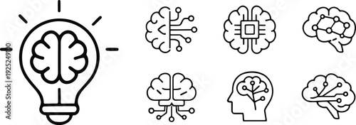 Brainstorming and creative thinking concepts