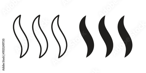 Onsen icon outline vector set. icon vector isolated on white background. EPS 10