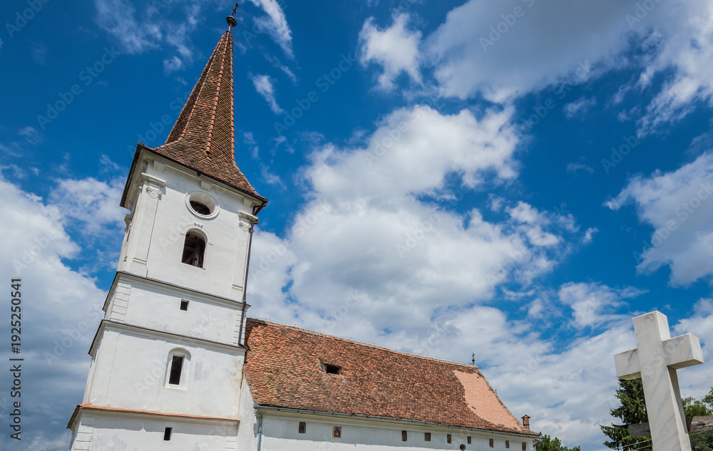 Obraz premium Church of Holy Trinity in Sibiel, Transylvania region in Romania