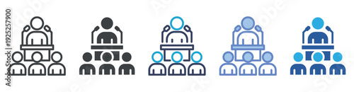 Discourse icon set multiple style collection